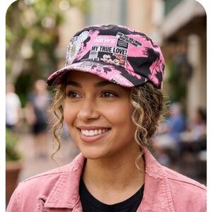 Disney Pink & Black Graphic Baseball Cap